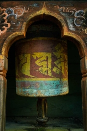 Prayer Wheel in Temple 2